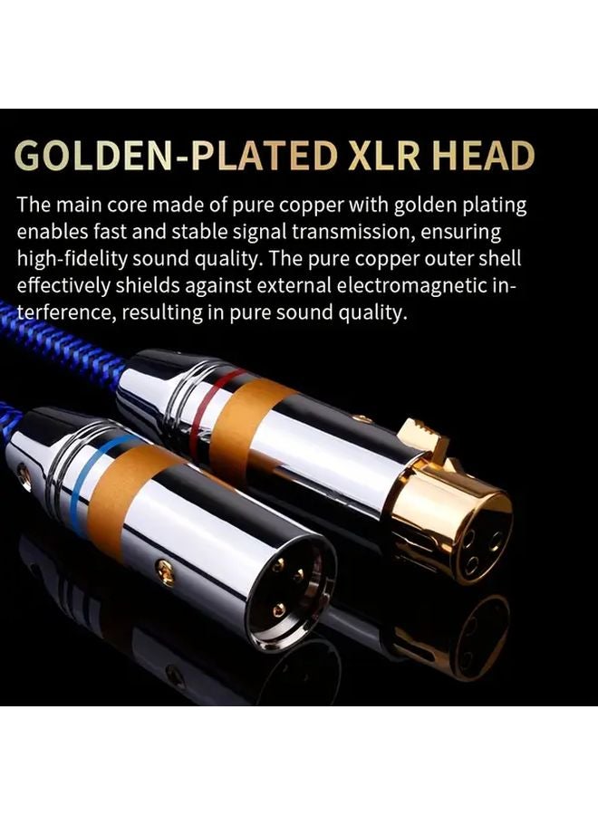 YYTCG HiFi كابلات صوتية XLR زوج 1 متر 6N OCC ذكر إلى أنثى لمشغل الأقراص المضغوطة مكبر الصوت - Image 5